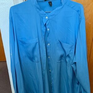 Lauren Ralph Lauren Light Blue Button-Up Shirt